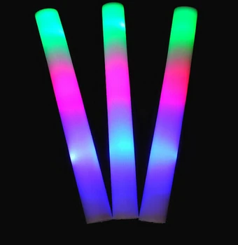  150pcs/daudz Multi Color Glow Stick 3 Režīmi LED Gaismas Putas Stick ,Krāsas, Mainot Kvēlsveces, Putu Nūju Visvairāk Festivāls