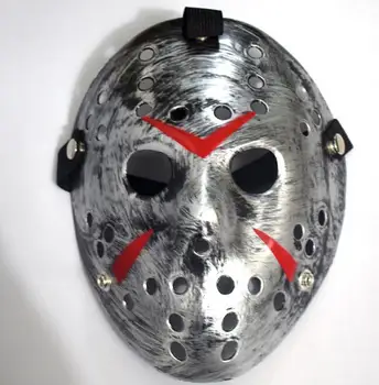 300pcs Archaistic Jason Pilnu Sejas Masku Antīko Killer Maska vs Jason piektdiena 13 Prop Šausmu Hokeja Halloween Kostīmu Cosplay