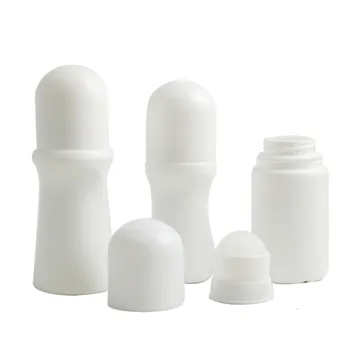 30ml 50ml Plastmasas Balts Roll Pudeles 30cc 50cc Dezodorants, Kosmētikas Roll-on Traukā Ar Lielo Rullīšu Bumbu 300pcs