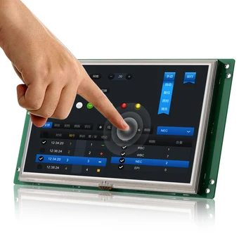  7 Collu Grafisks TFT LCD Modulis Intelligent Touch Screen Displejs Smart Home Automation Monitors ar UART Ostas Rūpnieciskai Izmantošanai
