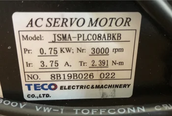  750w Teco AC Servo Bremzes Mehānisko JSMA-PLC08ABKB+ JSDEP-20A, Lai CNC Mašīna