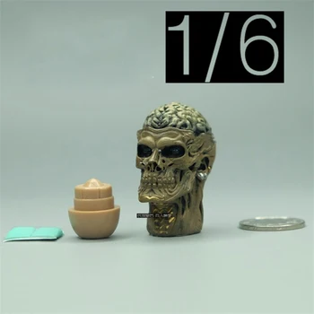  Akciju Pārdošanai 1/6 Zombie Boy Skeleton Boy Galvas Skulptūru Modelis piemērots Parasti 12inch Ķermeņa Darbība