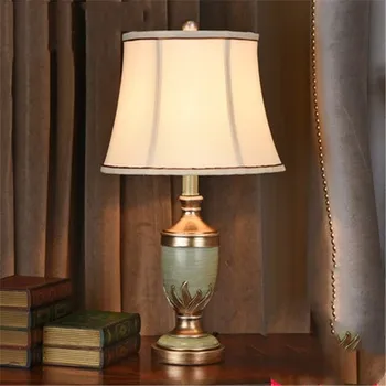  Amerikāņu guļamistabas gultas lampa, lampas Eiropas stila dzīvojamā istaba pētījums 