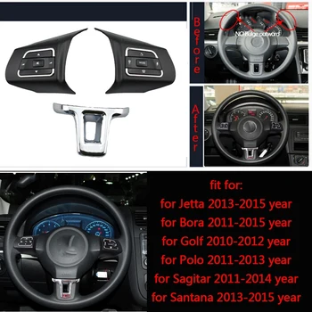  Auto Daudzfunkciju Stūre Slēdzis+Mezgli, Skaļuma Pogu Audio Slēdzis Tālruņa GPS, lai Golfu-Polo, Passat SKODA