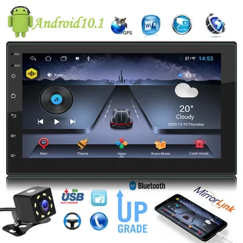  AUX, FM Radio Uztvērējs, GPS, WiFi, 7784AD 2 DIN Auto Stereo Android 10.1 Āra Personīgo Auto Daļas Apdare