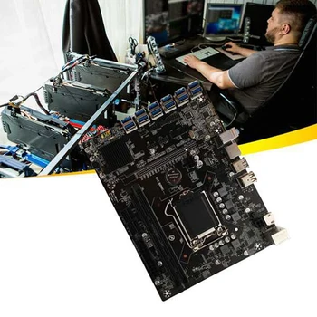  B250C BTC Ieguves Mātesplati+DDR4 8G 2666MHZ RAM 12XPCIE, lai USB3.0 GPU Slots LGA1151 Datoru Mātesplati par BTC Miner