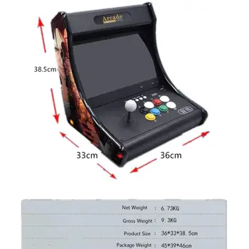  Cdragon 14 Collu LCD Video Aveņu Pi 4B Spēļu Konsole Ietver 14000 Uzstādītās Spēles Retropie Mini Arcade Machine Plug&Play