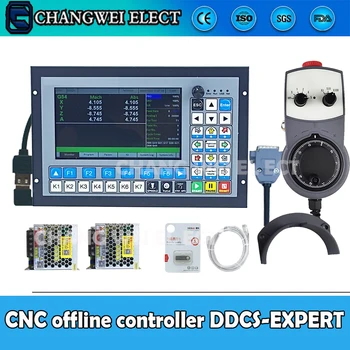  CNC offline kontrolieris DDCS-EKSPERTU 3/4/5Axis kontroles sistēmu, 1Mhz G-Kodu, nevis DDCSV3.1+ 5-Ass Rokas MPG
