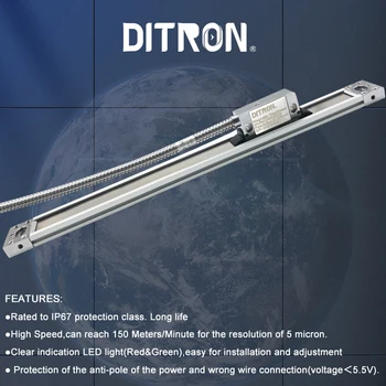  Ditron D80M Metāla Mājā Ciparu Nolasīšanas LCD DRO 2, 3. Ass Virziena Magnētiskais Mēroga IP67 5um 1um Frēzēšanas Mašīna