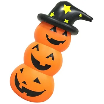  Halloween piepūšamās ķirbju akrobāts aksesuārus raganu cepure ķirbju vīrietis rotaļlietas brīvdienu puse āra apdare