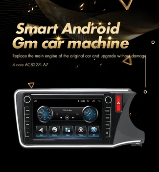  Honda Fit Pilsētas 2016 2017 2018 Labajā Braukšanas Multivides Stereo Auto DVD Atskaņotājs Navigācija GPS Radio 4G LTE Android Apvienoties