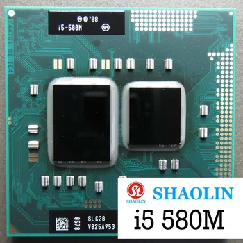  I5-580M i5 580M SLC28 2.6 GHz Dual-Core Quad-Diegi CPU Procesors 35W Ligzda G1 / rPGA988A Sākotnējā SHAOLIN Oficiālo Versiju