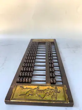 Kāzu dekorēšana Tibetas klosteri antīks varš apzeltīts zeltu viens Wanli cirsts abacus Cirsts abacus seno aritmētisko