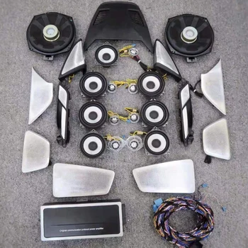  LED Apgaismotu Runātājs Aptver Apdares RefitAudio Upgrade Kit, Lai BMW G30 5 Serie Midrange Tweeter Subwoofer HiFi Mūzika Stereo Ragu