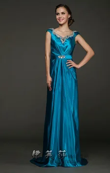  Maxi 2018 luksusa drēbes de saviesīgs vakars modes sexy V-neck sieviešu vestido de noiva oficiālu Zilā ilgu backless fāzēm līgavas māsa kleitas