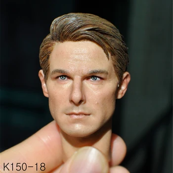  Noliktavā 1/6 Mēroga K150-18 Vīriešu Galvas Sculpt Modelis Tom Cruise Īsiem Matiem Galvas Griešanai 12