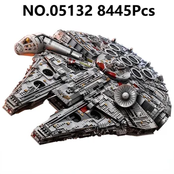  Nr. 05132 8445pcs Celtniecības Bloki Tūkstošgades Imperial Super Zvaigznes Iznīcinātājs Falcons Zvaigznes Plānu Kara Kuģi Ķieģeļu Modelis Rotaļlietas Zēniem