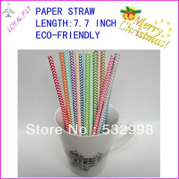  Papīra glāzes straws1200pcs/daudz svītraina papīra puses salmiņiem, vides puse dzeramā salmiņi, 140 veida krāsu
