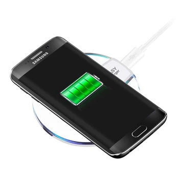  QI bezvadu lādētāju uzlāde iphone 8 plus X Samsung s7 malas s8 plus ar mazumtirdzniecības iepakojumā 100gab