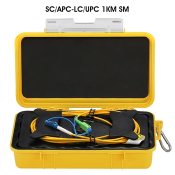  SC/APC-LC/UPC OTDR Zonā Eliminator,Šķiedrvielu, Gredzeni ,Optisko Šķiedru OTDR Uzsāktu Kabeļa Kastē 1Km SM 1310/1550nm