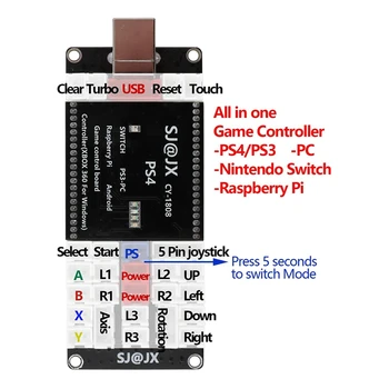  Spēle Kontrolieris Encoder Diy Kodu Valdes Kit Pc/Ps/ 360/Switch/Aveņu Pi Android Spēli Kontroles Padome