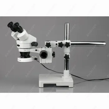  Stereo Tālummaiņas Mikroskopa--AmScope Piegādes 7X-90X par Boom Stand ar 80 LED Gaismas