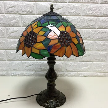  Tiffany Galda Lampa E27 Seši Modeļi Spāre Stila Guļamistabas Gultas Lampa Radošo Modes Retro Galda Lampa