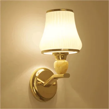  Vienkārši Zelta Lampas Guļamistabas Gultas Lampas, LED Dzīvojamā Istaba, Veranda Eju Siltā Guļamistaba Viesnīca Projekts Sienas Dekori