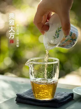  Vintage Luksusa Tējas Komplekts Portatīvo Chinease Ceļojumu Kung Fu Tējas Tabulu Filtrs Āra Minimālisma Porcelanato Drinkware DK50TS