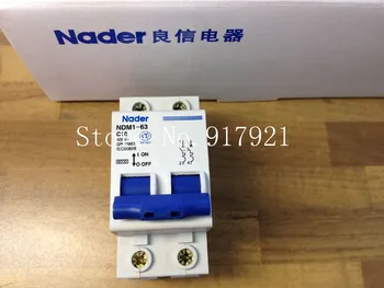  [ZOB] Nader vēstuli NDM1-63 C10 patiesu jaunu miniatūri drošinātāju 2P10A gaisa slēdzis --10pcs/daudz
