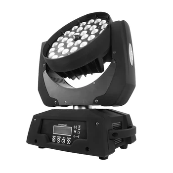  Ātra Piegāde LED Tālummaiņas Mazgāt Kustīgās Galvas Gaismas DMX 36x12w RGBW 4IN1 LED Gaismas projektors DJ Disco Party skatuves gaismas efekti