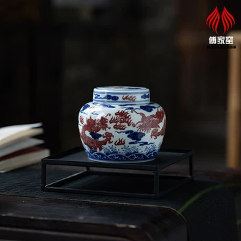  ★jingdezhen, zilā un baltā krāsā youligong boutique kolekcija ar pūķa tetovējumu rokasgrāmata blīvējuma keramikas kung fu tējas katls