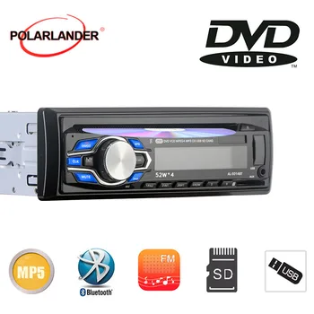  1 Din Auto Radio, DVD, CD, Bluetooth Stereo MP3 MP4 Auto DVD, CD Atskaņotājs, USB/AUX/SD/MMC 12V Handfree Autoradio 87,5-108,0 MHz