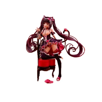  24cm Šokolādes Anime Rīcības Attēls Krēsla Versija Sexy Apakšveļa Labs Meklē Meitenes Sarkans Dīvāns PVC Kolekciju Modelis Lelles Rotaļlietas