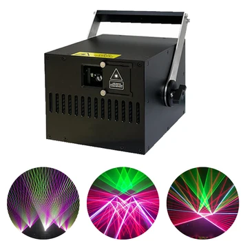  5W RGB Krāsu Lāzera Gaismas ILDA DMX512 Vadības Mūzikas Animācija Lāzera Projektoru 30k Skenēšanas Spēkā Apgaismojums DJ Diskotēka Posmā Lampas
