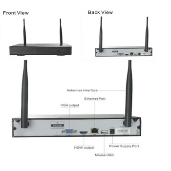  CCTV 8CH P2P 1080P WIFI H. 265 VRR IS Iekštelpu Vandal-Proof Dome Video Bezvadu IP Kamera Uzraudzības Sistēma 1 TB 2 TB HDD pēc izvēles