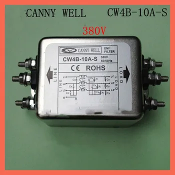  Elektronisko Komponentu EMI Filtrs barošanas filtrs CANNY ARĪ 380V 10.A CW4B-10.A-S Elektrisko Iekārtu Piegādes Strāvas Adapteri