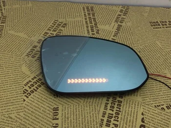  Express Shipping Atpakaļskata Zils Spogulis, Led Pagrieziena Signāla Apkures Blind Spot Monitor 