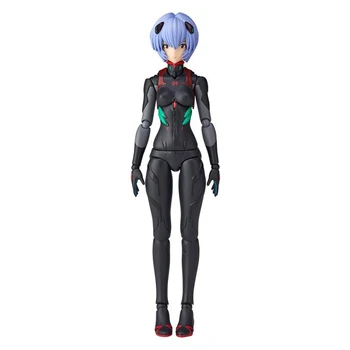  Kaiyodo Neon Genesis Evangelion Revoltech Fraulein Super Poseable Eva Ayanami Rei Tikai Iepriekš Krāsotas Rīcības Attēls Bērniem Rotaļlietas