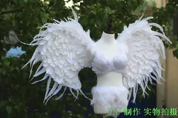  Liels Balts Tauriņš Stila Eņģeļa Spārna Cosplay Balts Bendable Spalvu Pasaku Spārnus Kostīmu Karikatūra Aksesuāri, Rotaļlietas, Dāvanas,