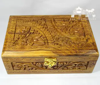  Rotaslietas kastes rotaslietas lodziņā mājas apdare iepakojums uzglabāšanas kaste princese Eiropas stila koka koksnes grebšanas rotājumi