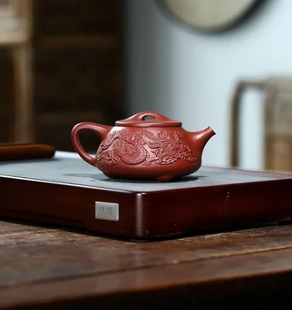  Shuang Ilgi Shi Piao Ķīna Tējkanna Keramikas Tējkanna Puer Tējas Oolong Tējas Komplekts Roku Darbs