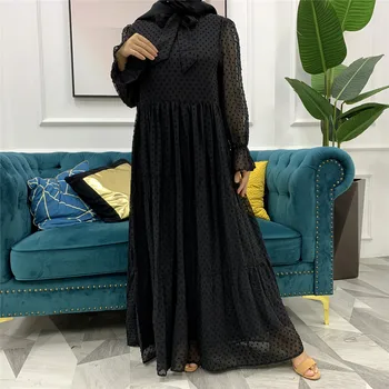  Sievietes Ir 2021. Modes Temperaments Musulmaņu Kleita Kleita Multi-Krāsu Dubaija Turku Islāma Kleitu Eiropas Apģērbu Abaya