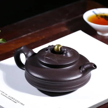  ★Mengshaju Yixing slavenā purpura māla tējkanna roku darbs tējkanna kungfu tēju komplekts